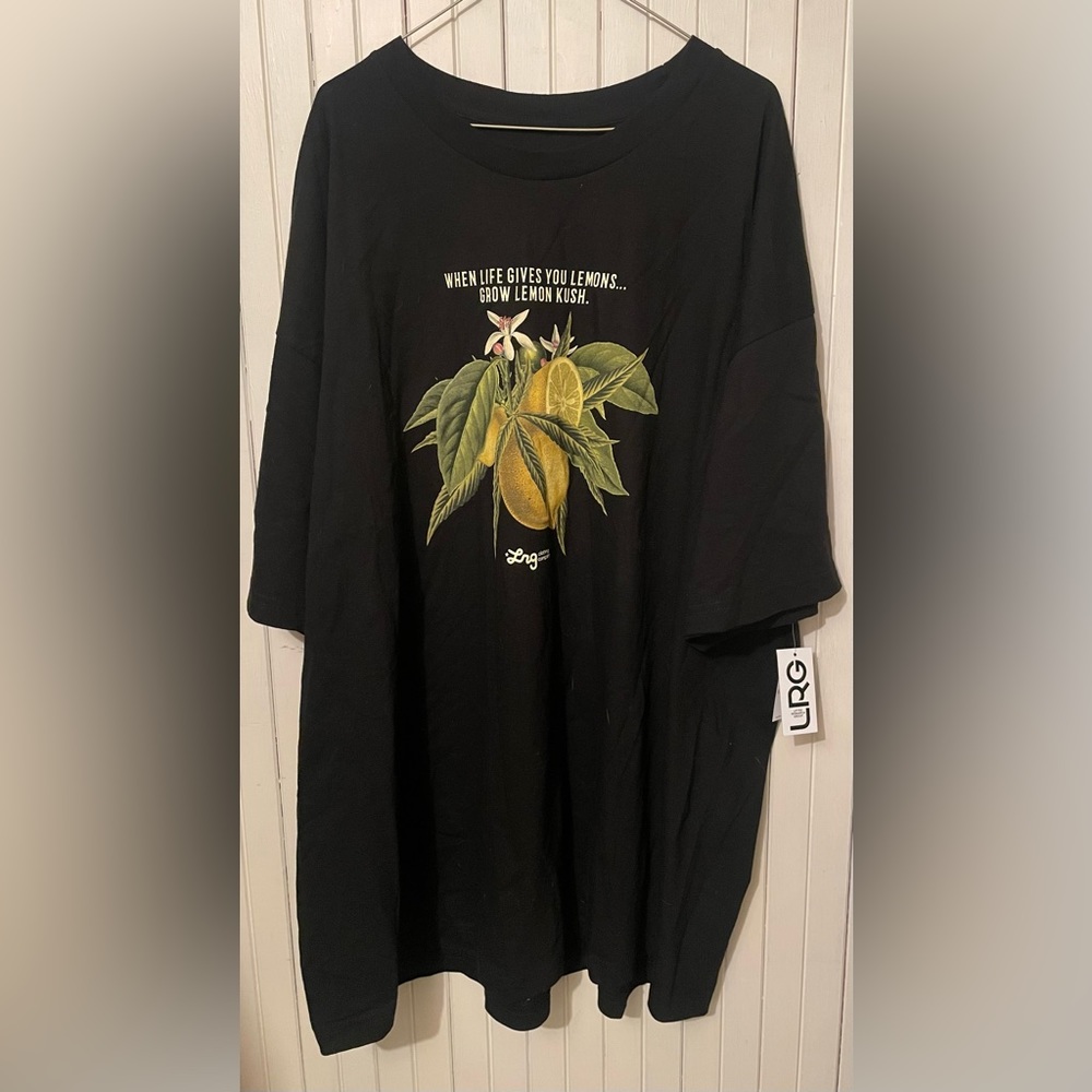 Black LRG 4XL “when life gives you lemons grow lemon lush “ shirt